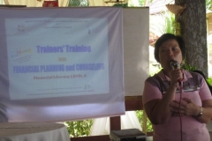 Training of Trainers on Financial Literacy in Maribojoc, Bohol (March 21 - 24, 2011)